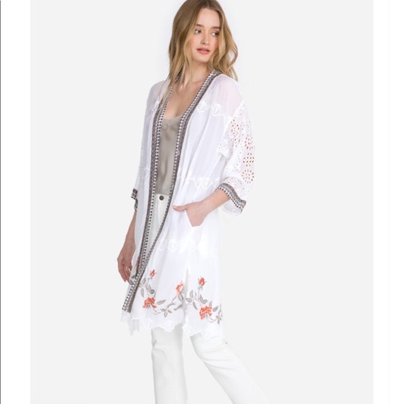 Johnny Was Jackets & Blazers - Johnny Was Roses Kimono